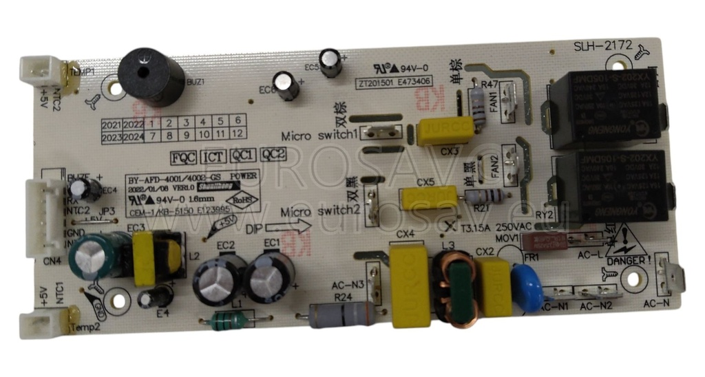 ENSEMBLE DE CARTES ELECTRONIQUES DE COMMANDE