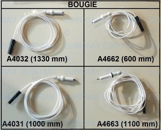 BOUGIE TABLE + CABLE 600 MM