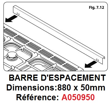 [RFA050950] BARRE ESPACEMENT ARRIERE PRO+90FXP